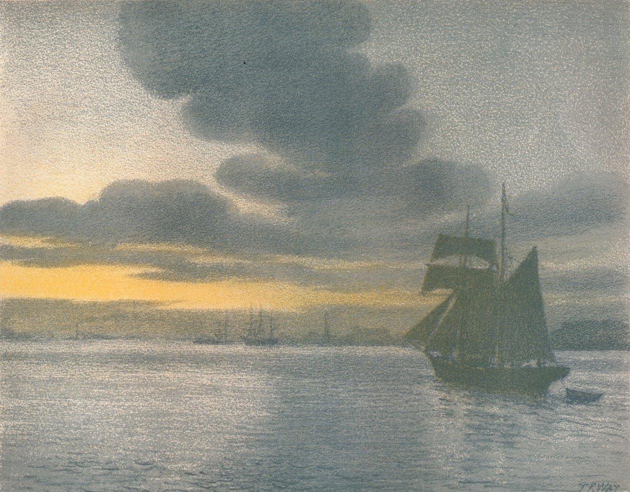 Dolní Temže, c1900 od Thomas Robert Way