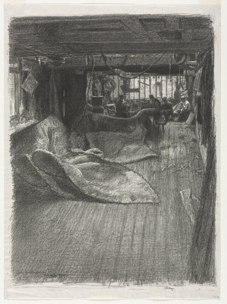 The Sailmakers Loft, 1911. od Thomas Robert Way