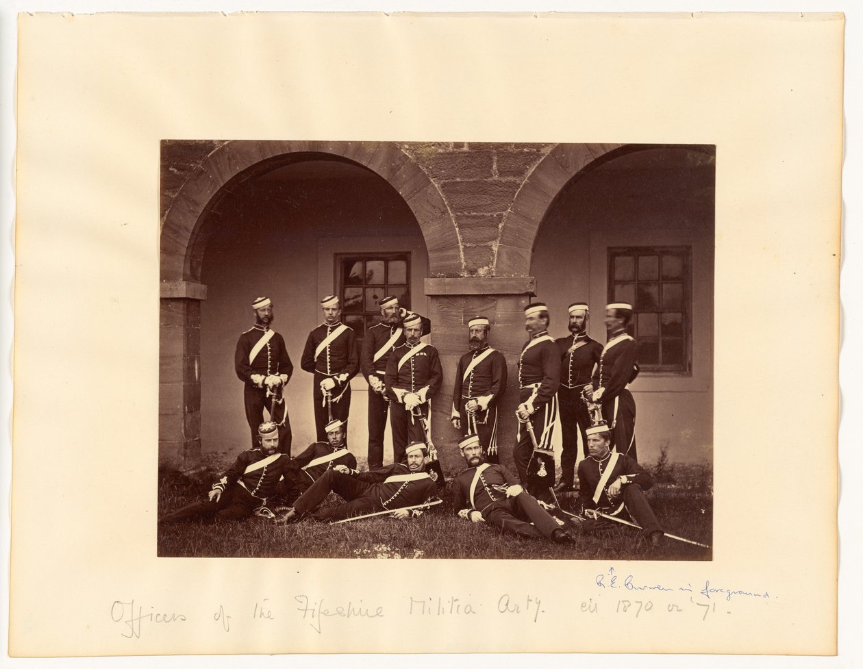 Důstojníci dělostřelectva Fifeshire Militia od Thomas Rodger