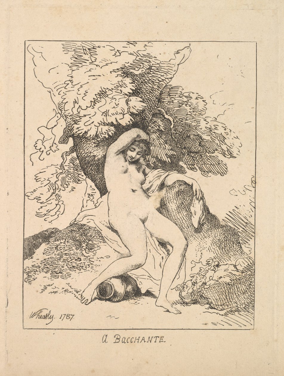 Bacchante, 1787. od Thomas Rowlandson