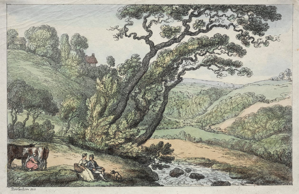 Cornish View, 1810. od Thomas Rowlandson
