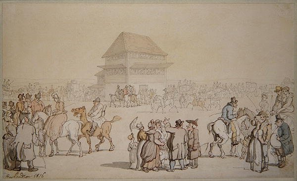 Přeplněné závodní setkání od Thomas Rowlandson