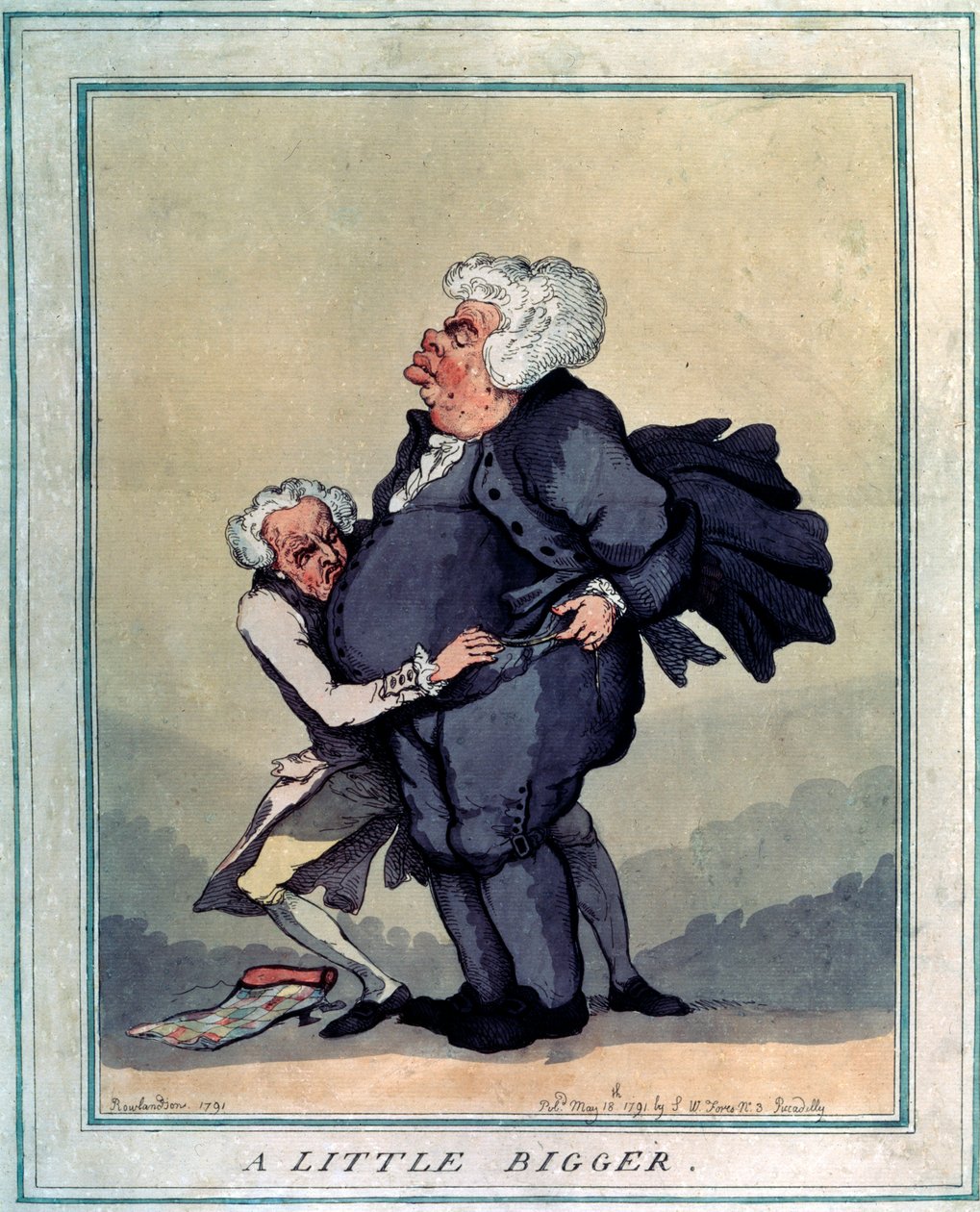 Trochu větší, 1791. od Thomas Rowlandson