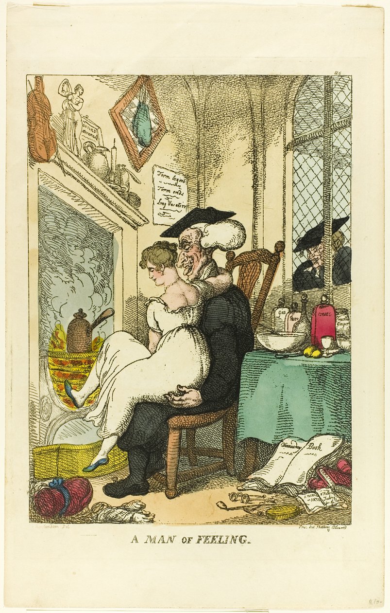 Muž cítění od Thomas Rowlandson