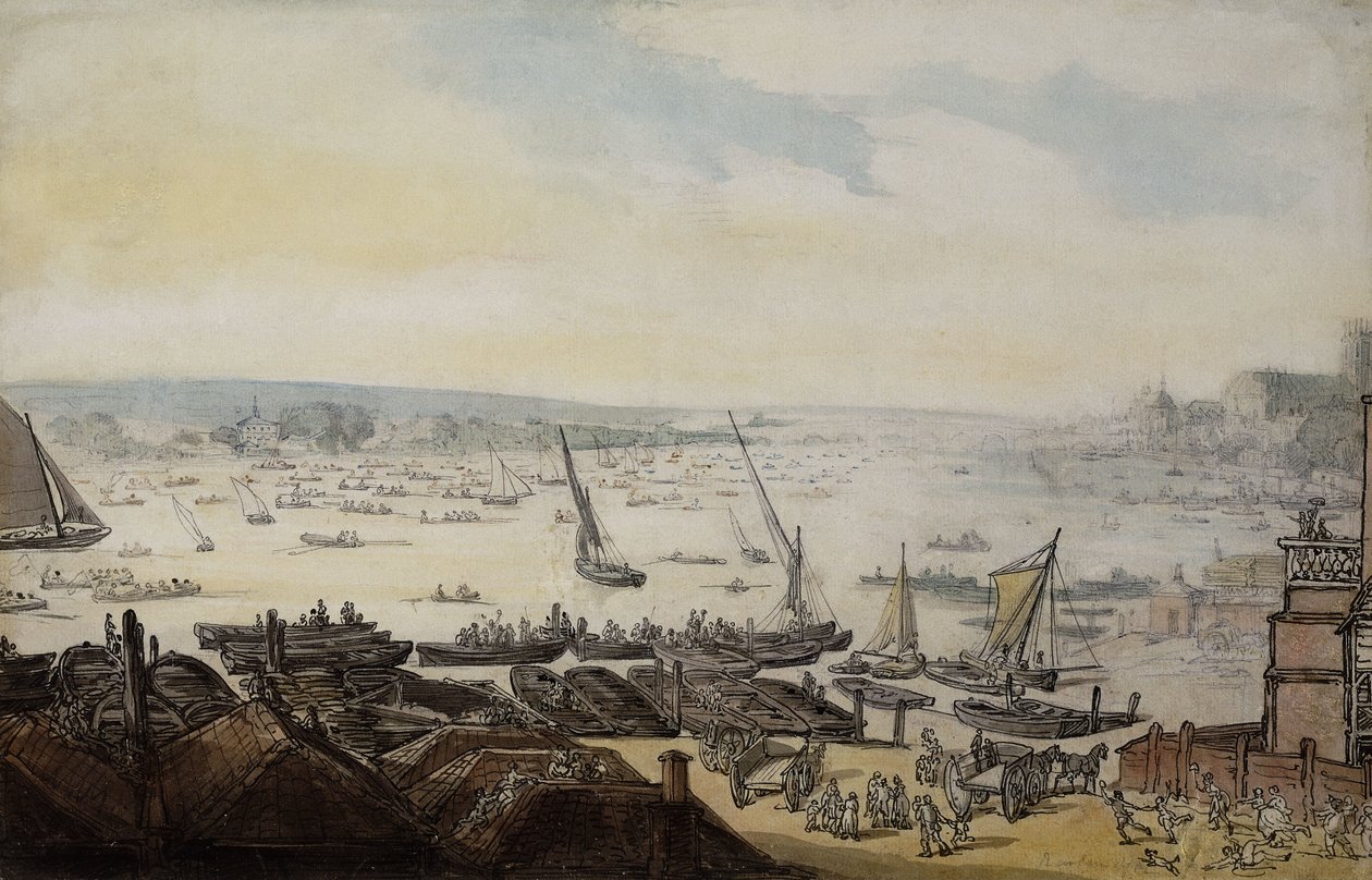Regata na Temži pod Westminsterem, od Thomas Rowlandson