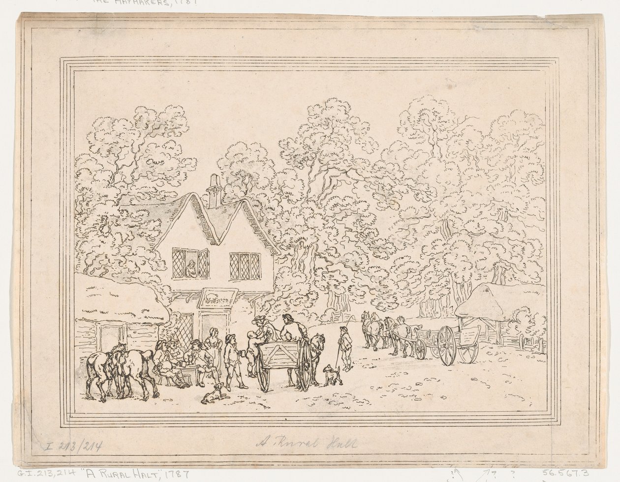 Rural Halt, 1787., 1787. od Thomas Rowlandson