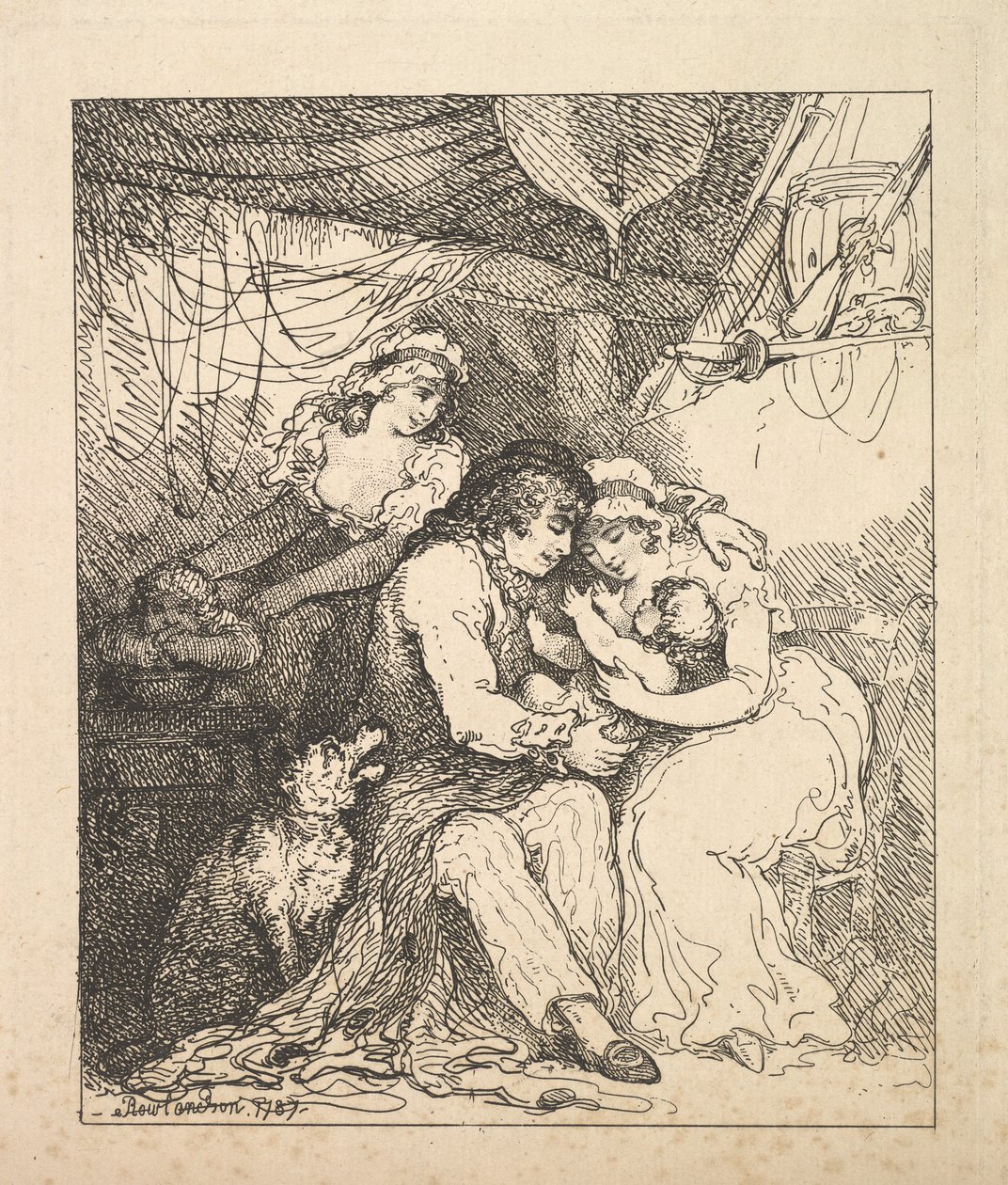 Rodina námořníků, 1787. od Thomas Rowlandson