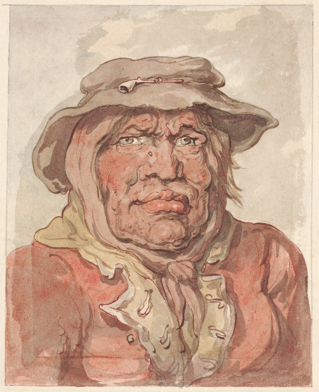 Vdova po vojákovi od Thomas Rowlandson