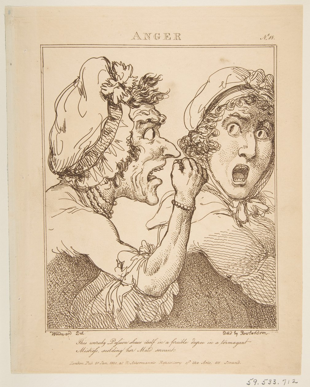 Anger, 21. ledna 1800. od Thomas Rowlandson