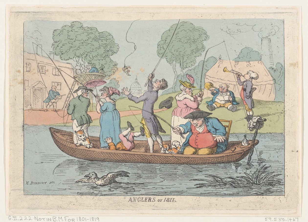 Rybáři 1811, 1811, 1811. od Thomas Rowlandson