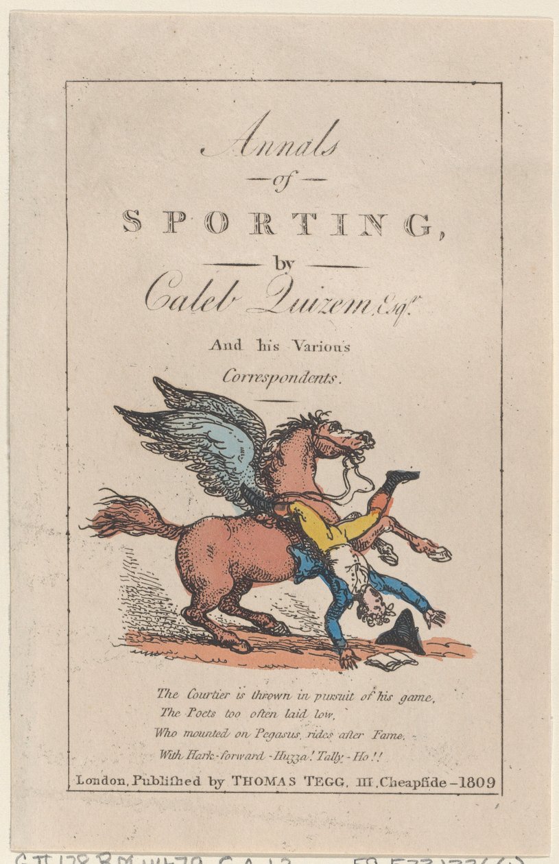 Letopisy sportu, 1809., 1809. od Thomas Rowlandson