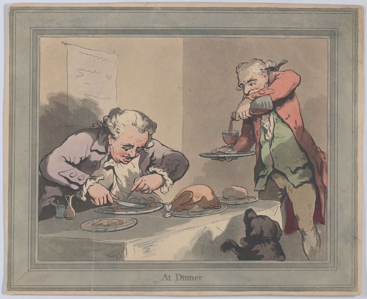 Na večeři, 1790, 1790. od Thomas Rowlandson