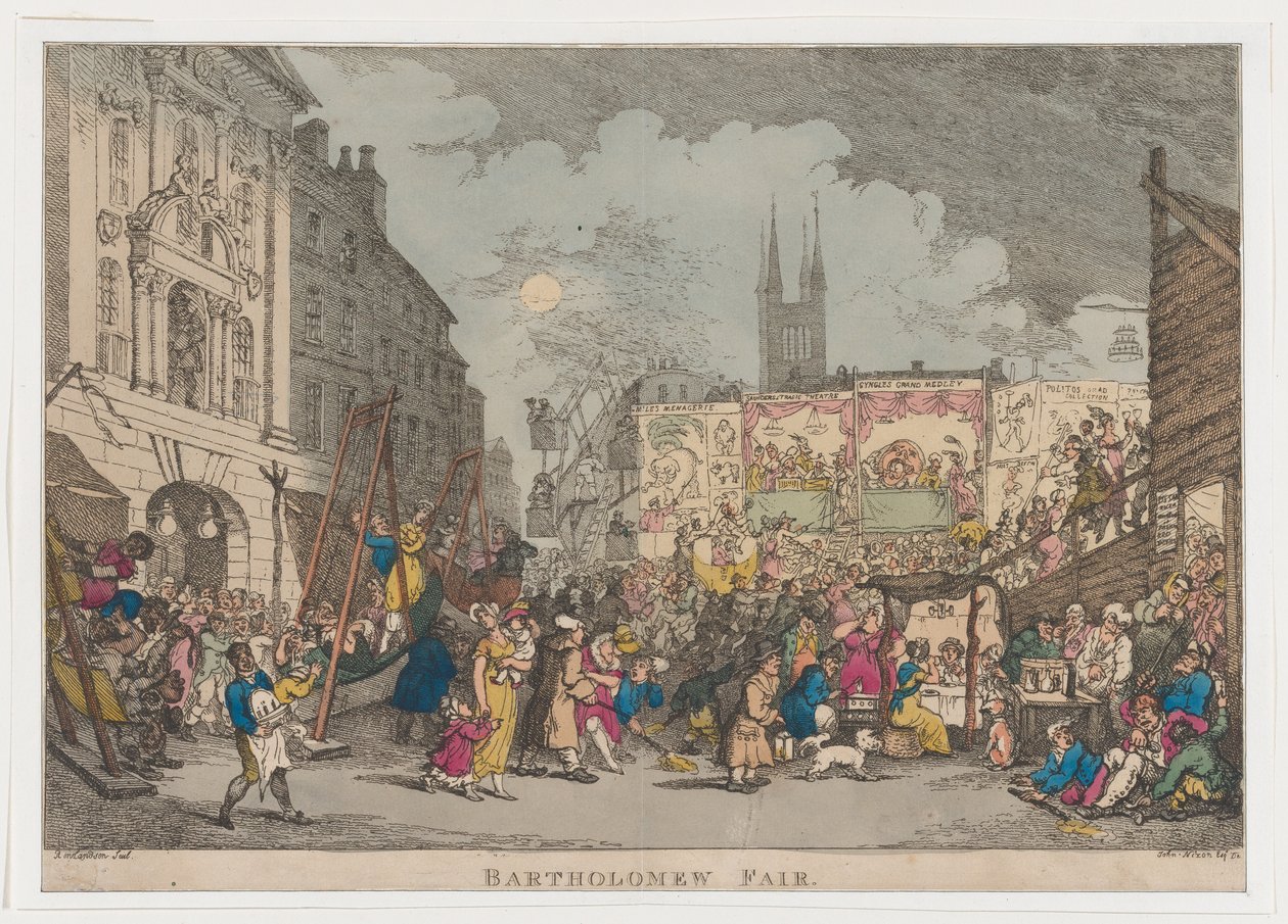 Bartolomějská pouť, 1807., 1807. od Thomas Rowlandson