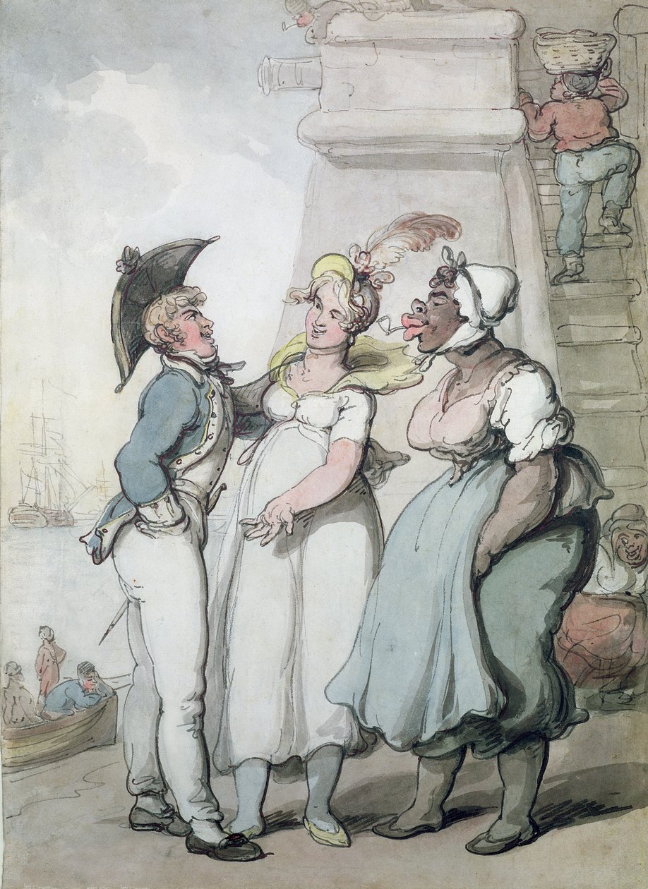 Černá magie (inkoust a wc na papíře) od Thomas Rowlandson