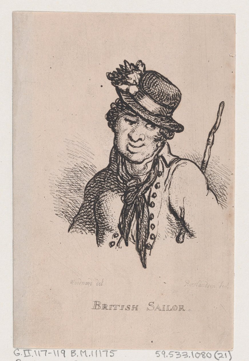 British Sailor, duben 1808, duben 1808. od Thomas Rowlandson