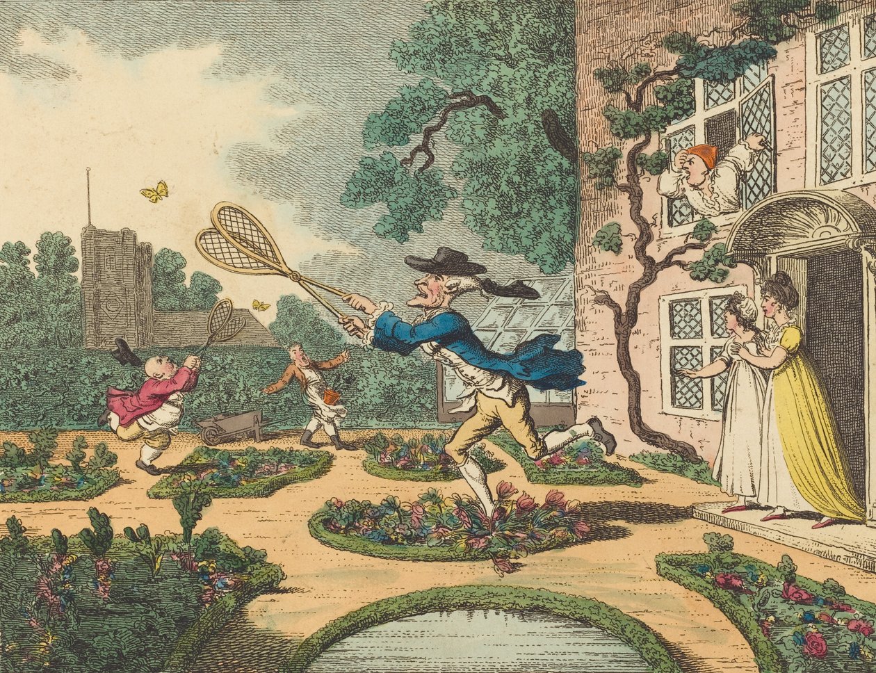 Lov motýlů, 1806. od Thomas Rowlandson