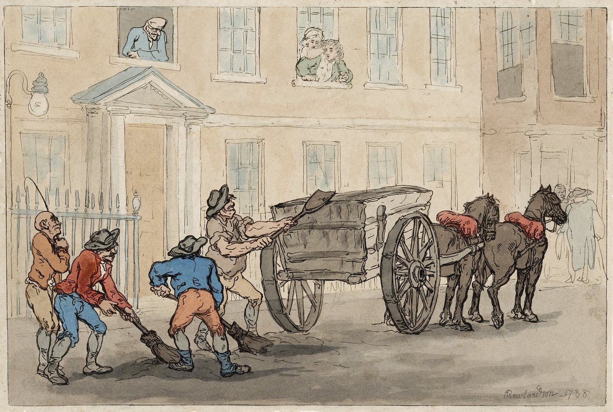 Collecting the Night Soil, hospoda. 1788 od Thomas Rowlandson