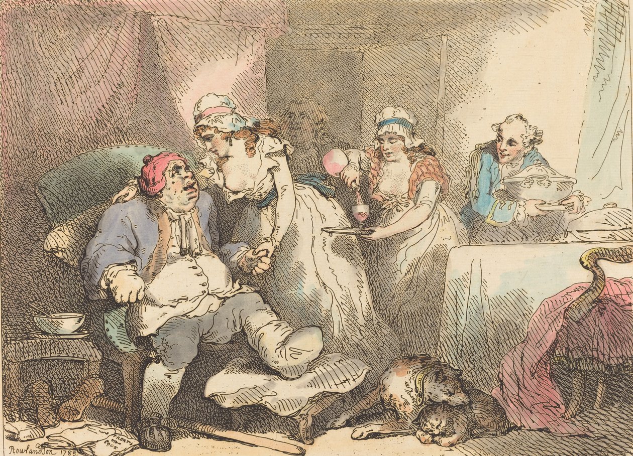 Pohodlí při dně, 1785. od Thomas Rowlandson