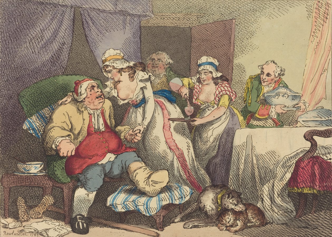 Pohodlí při dně, 1785. od Thomas Rowlandson