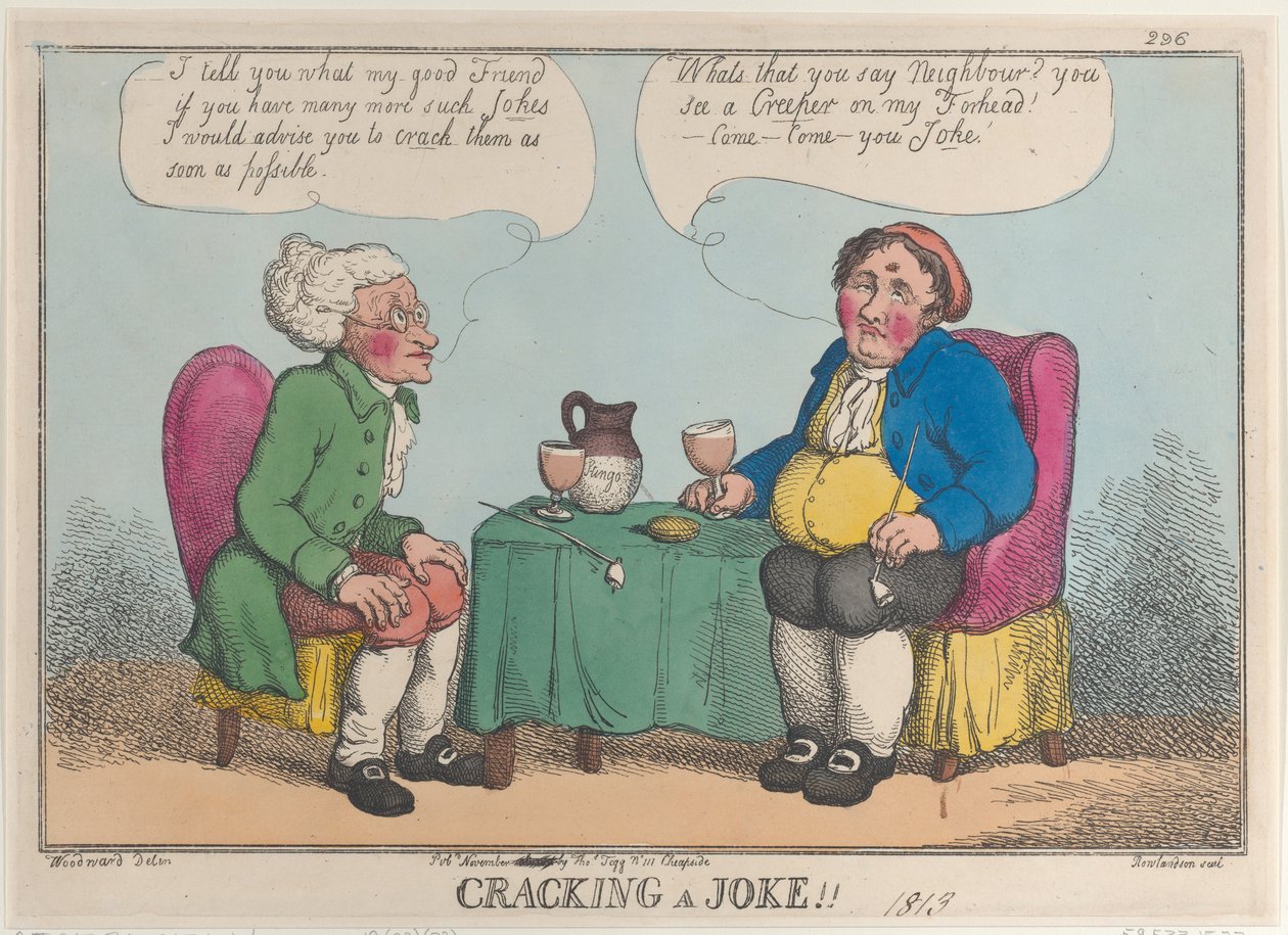 Rozlousknutí vtipu!!, 1813., 1813. od Thomas Rowlandson