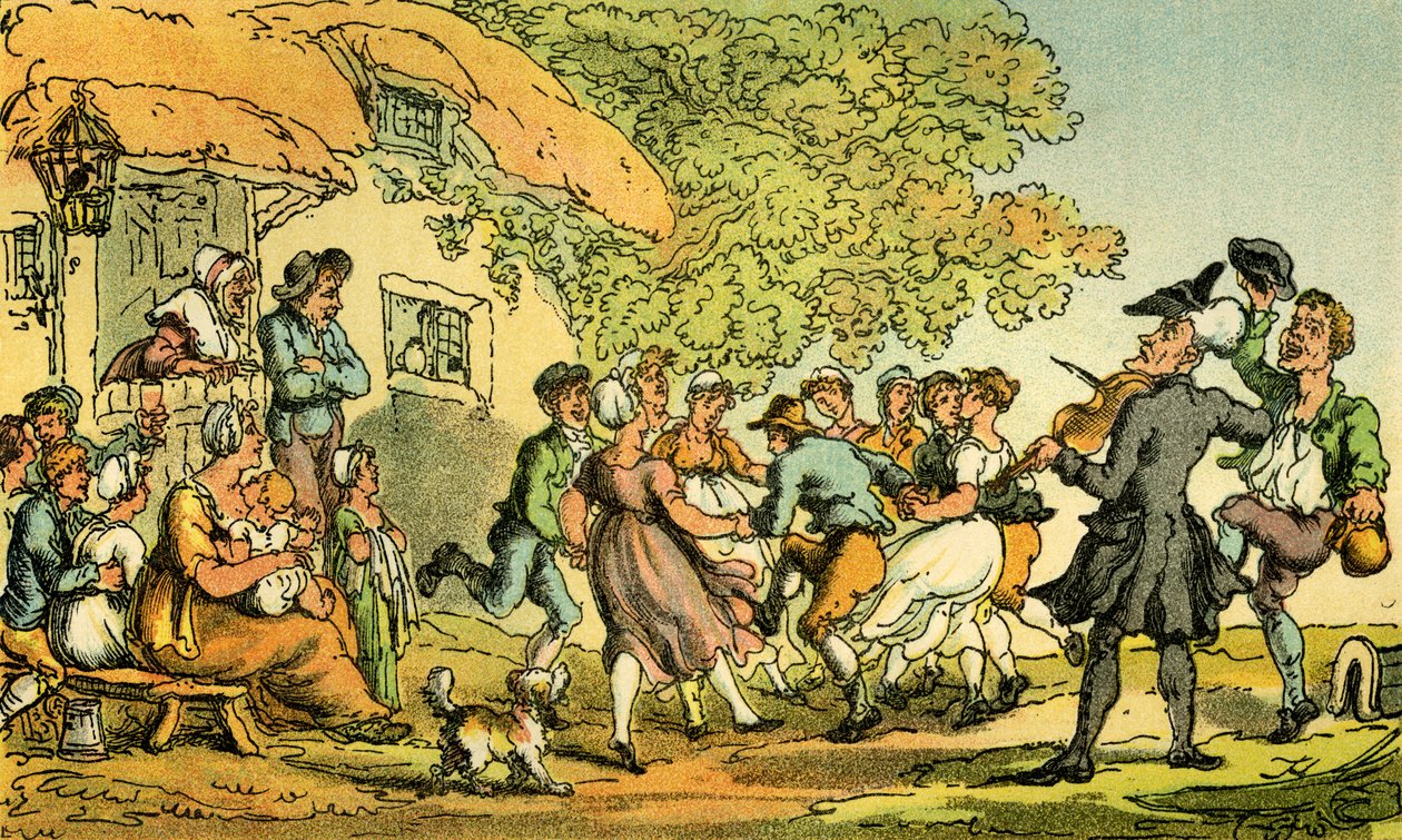 "Dr Syntax - venkovské sporty" od Thomas Rowlandson