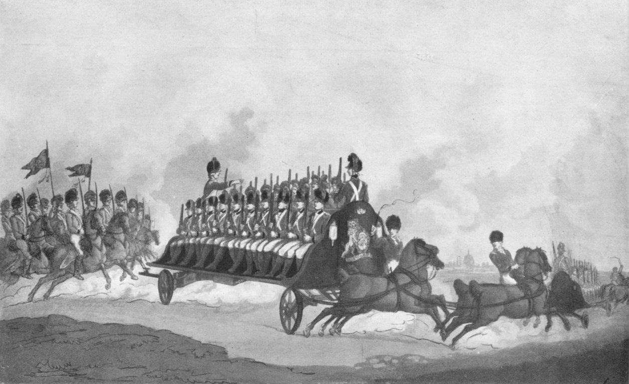 Expedice nebo vojenská muška, c1780-1820, 1909 od Thomas Rowlandson