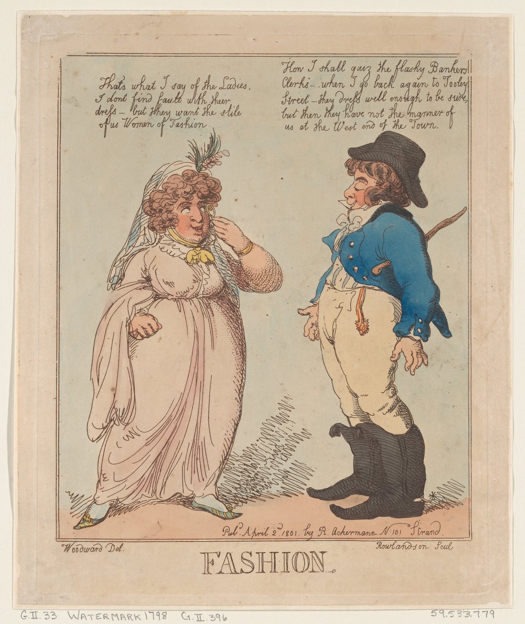 Móda, 2. dubna 1801, 2. dubna 1801. od Thomas Rowlandson