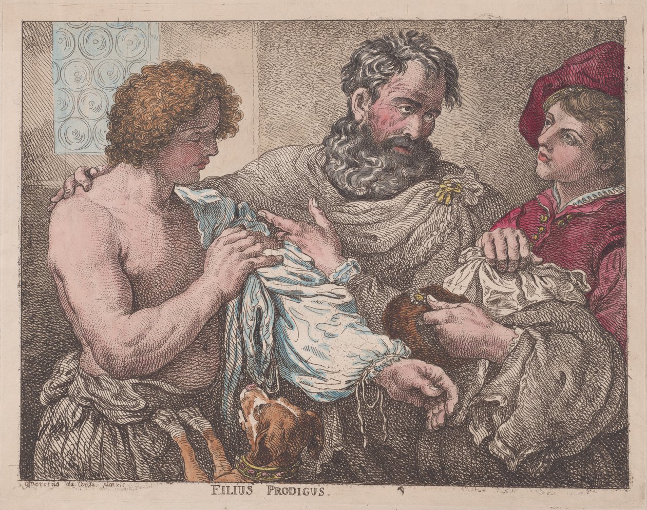 Philus Prodigus Marnotratný syn, 1783-95., 1783-95. od Thomas Rowlandson