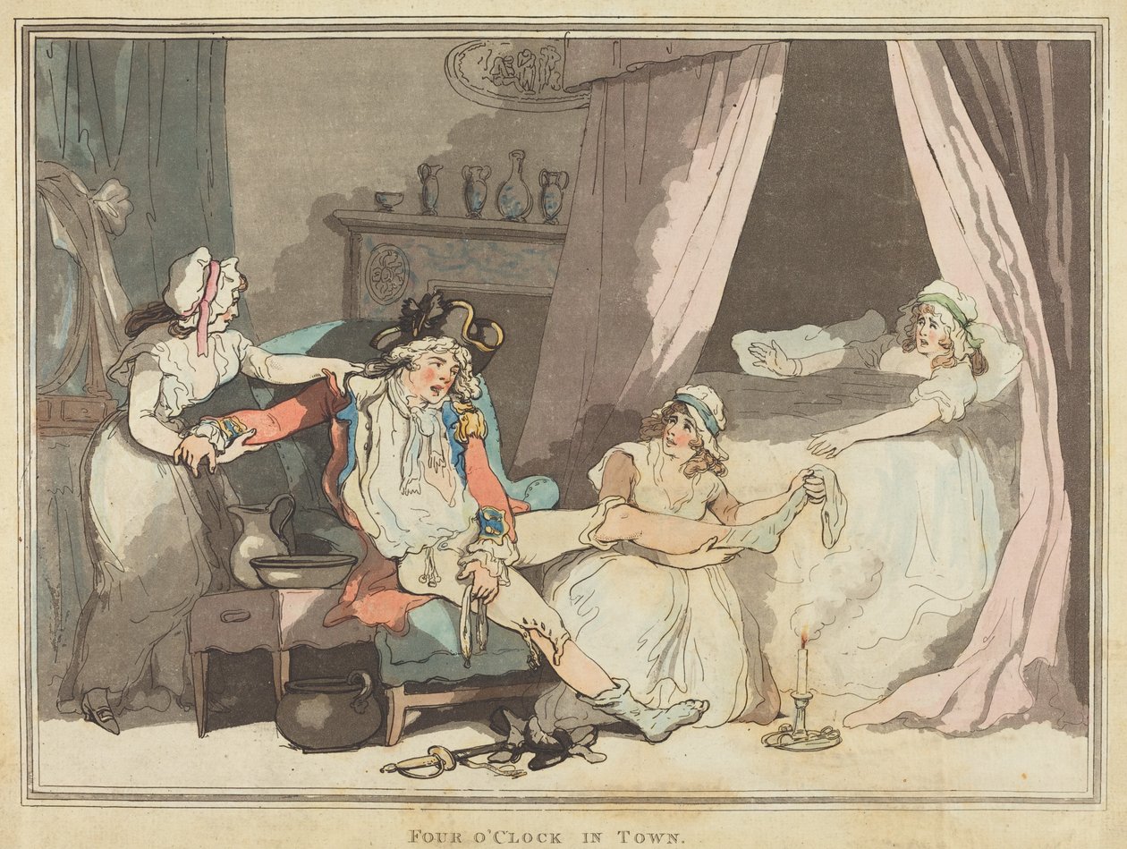 Čtyři hodiny ve městě od Thomas Rowlandson