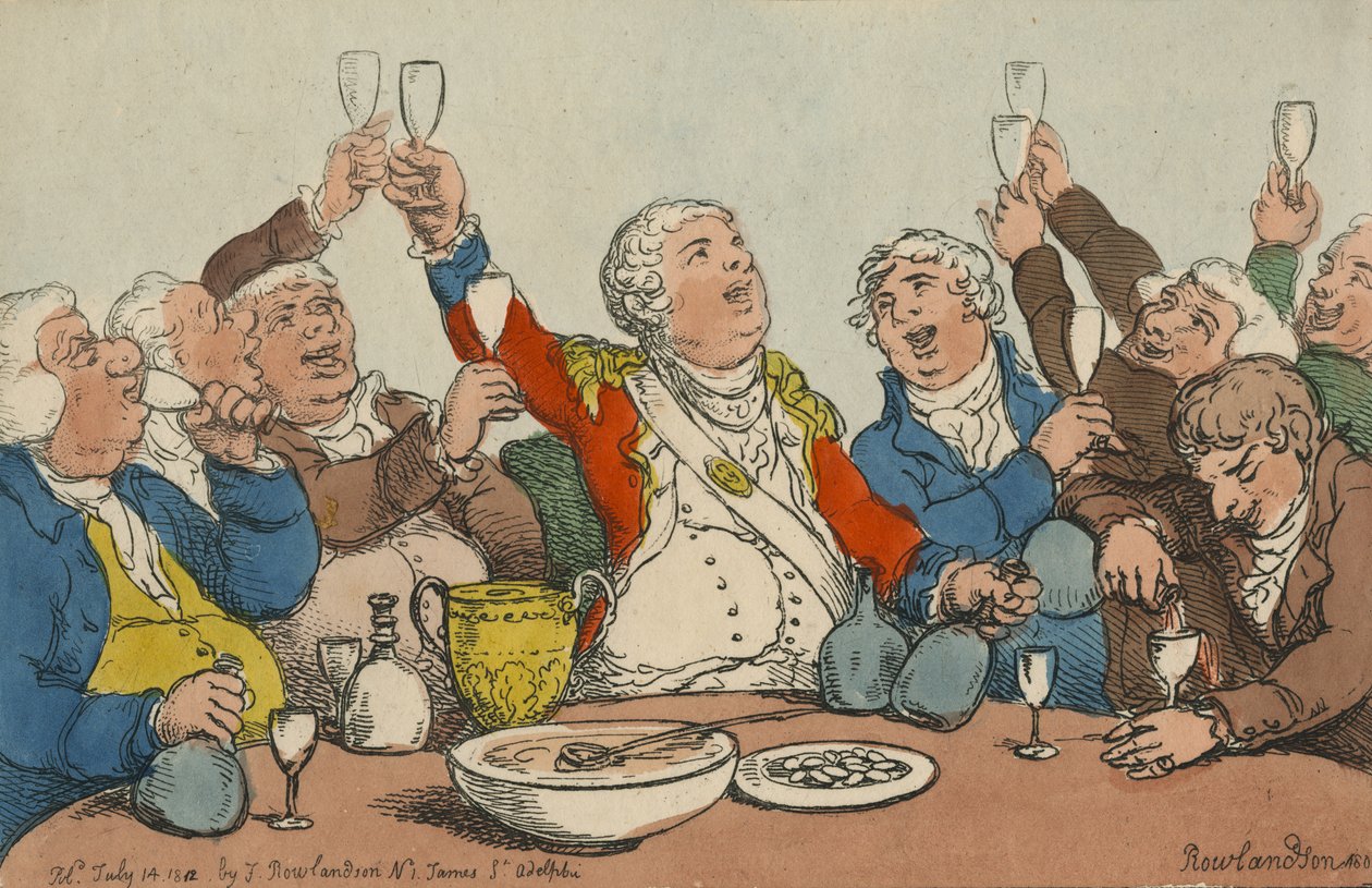 Zářící červi od Thomas Rowlandson
