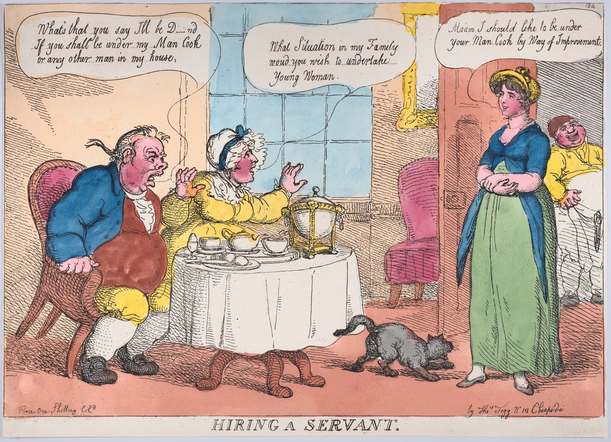 Najímání služebníka, 1811., 1811. od Thomas Rowlandson