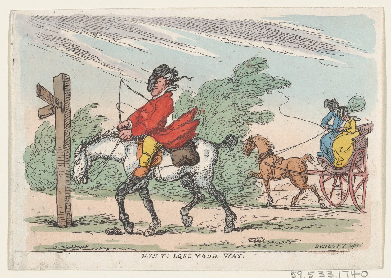 Jak ztratit cestu, 1803-1815., 1803-1815. od Thomas Rowlandson