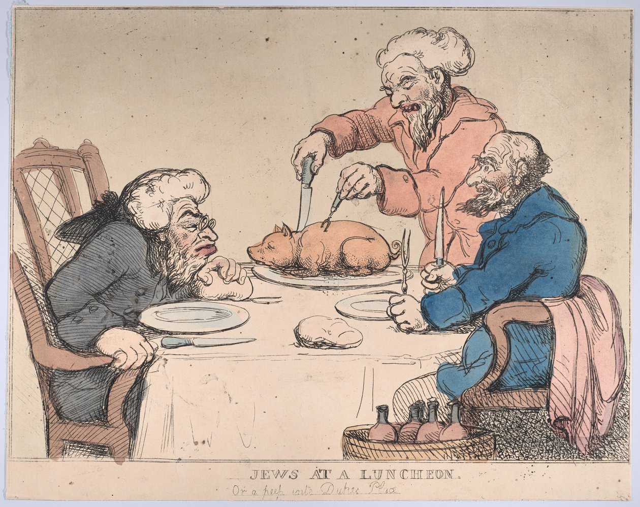 Židé na obědě, 1794., 1794. od Thomas Rowlandson