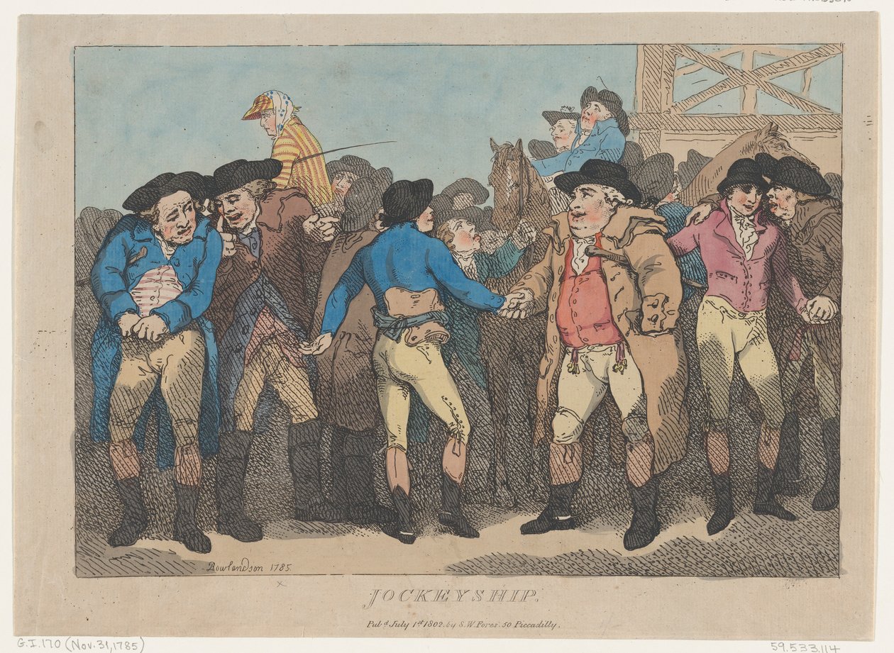 Jockeyship, 1. července 1802., 1. července 1802. od Thomas Rowlandson