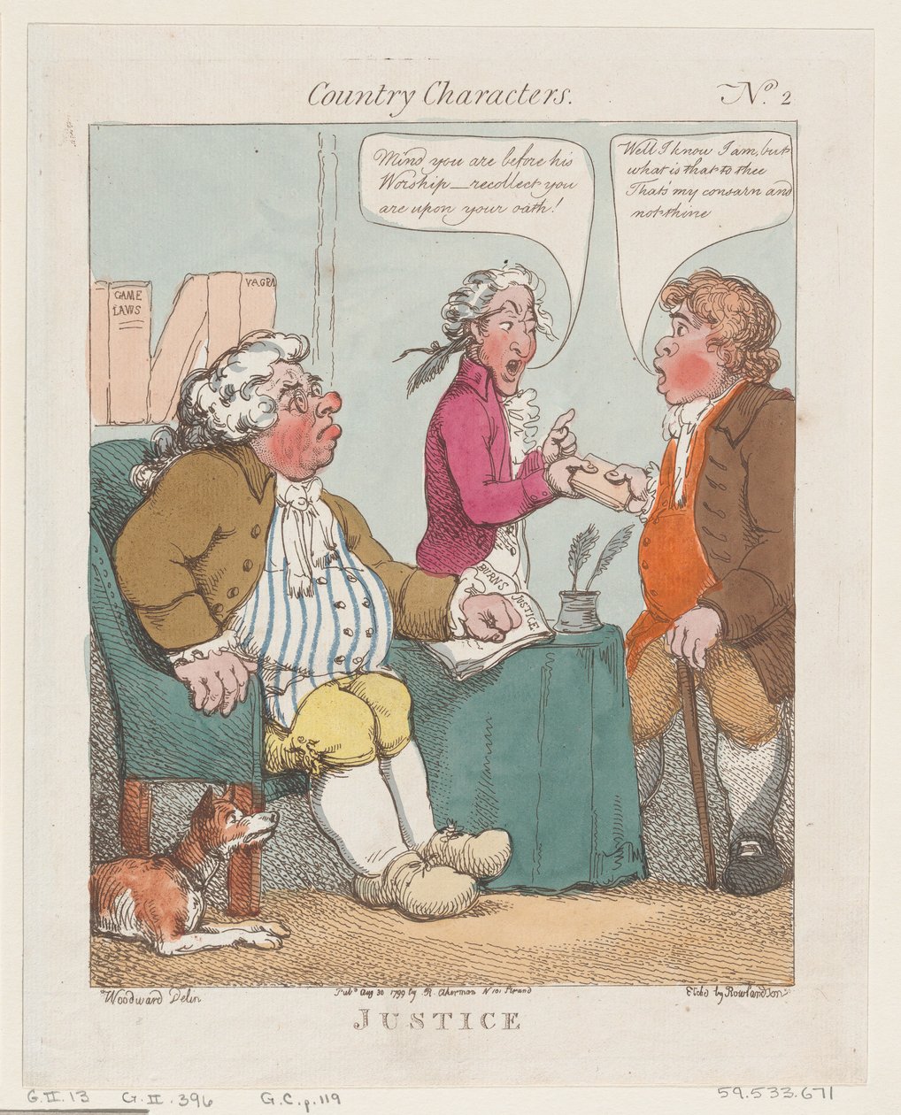 Spravedlnost, 30. srpna 1799., 30. srpna 1799. od Thomas Rowlandson