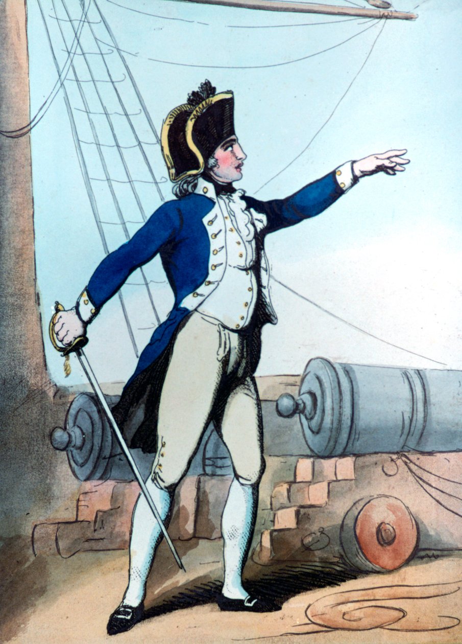 Poručík, 1799 od Thomas Rowlandson