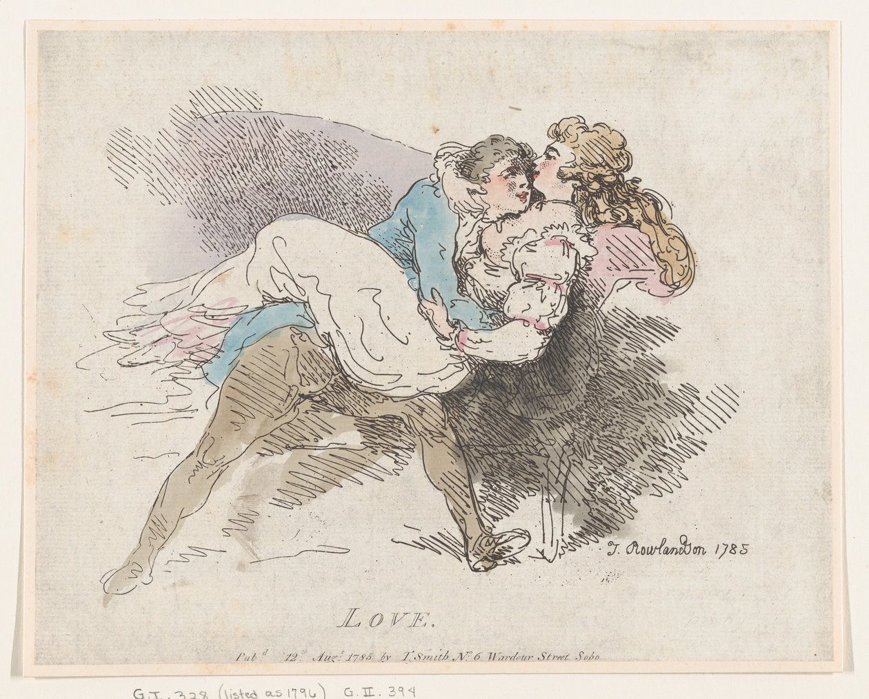 Láska, 12. srpna 1785, 12. srpna 1785. od Thomas Rowlandson