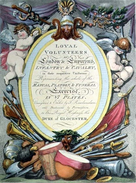 Loyal Volunteers of London, titulní strana od Thomas Rowlandson