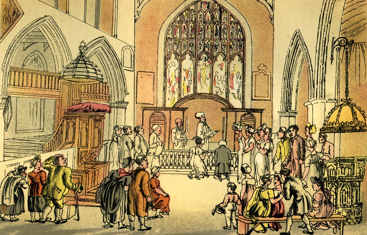 "Manželství doktora Dickyho Benda" od Thomas Rowlandson