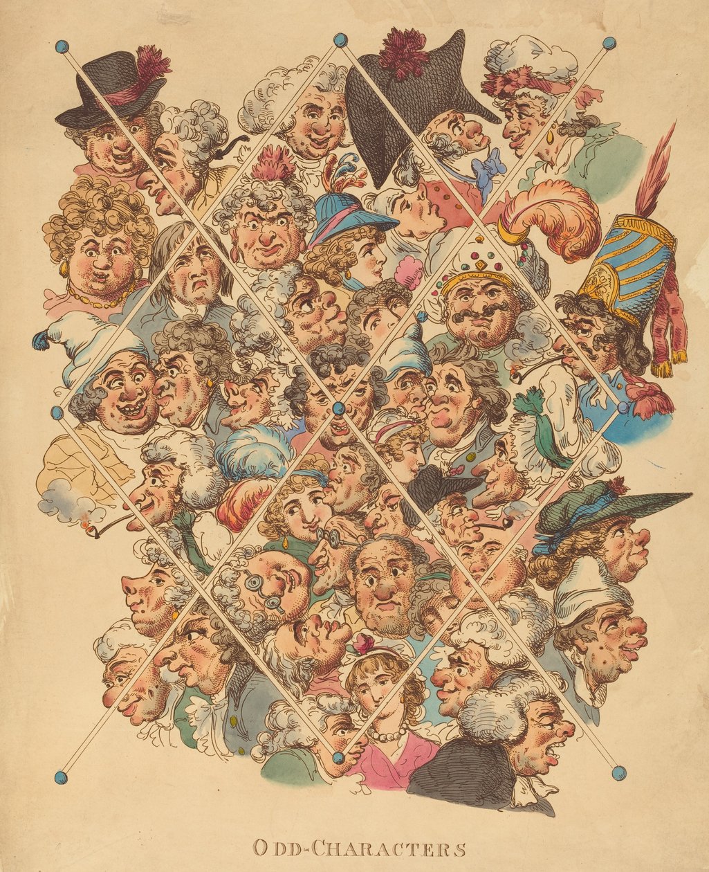 Odd-Characters, publikoval 1801. od Thomas Rowlandson