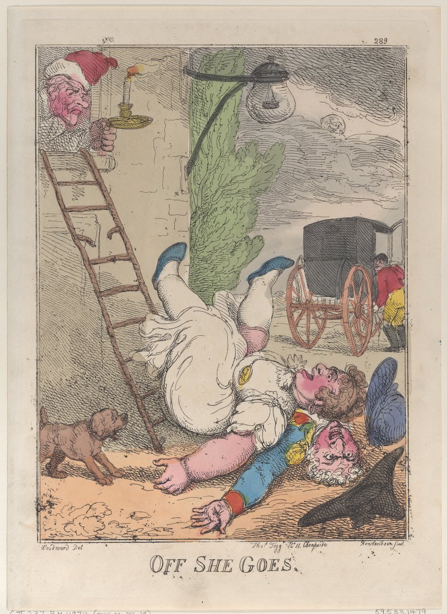 Off She Goes, 1812., 1812. od Thomas Rowlandson