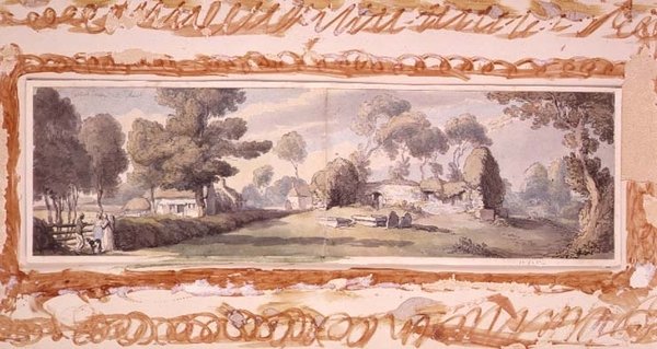 Starý kostel, Newtown, ostrov Wight od Thomas Rowlandson