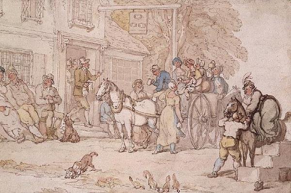 Mimo hostinec od Thomas Rowlandson