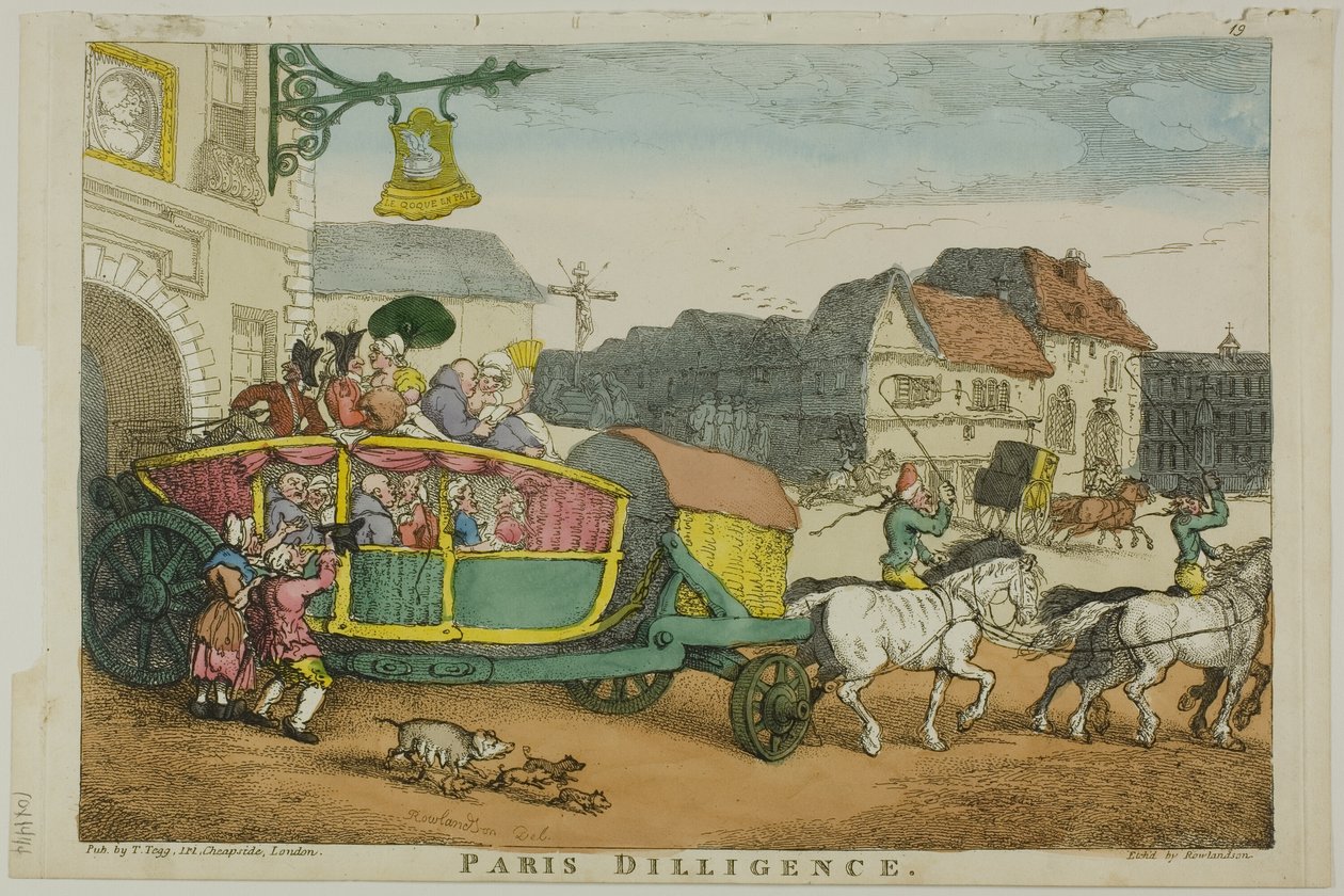 Paris Diligence od Thomas Rowlandson