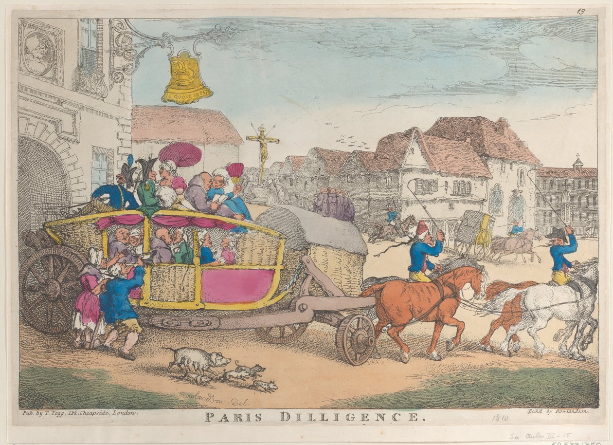 Paris Diligence, 1810., 1810. od Thomas Rowlandson