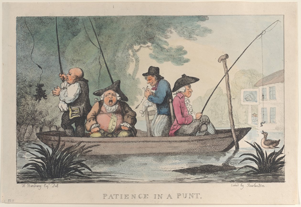 Trpělivost v pramici, 1811., 1811. od Thomas Rowlandson