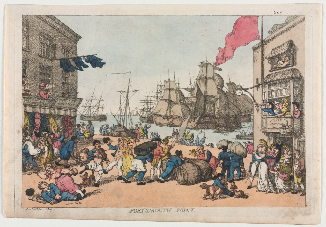 Portsmouth Point, 1814. od Thomas Rowlandson
