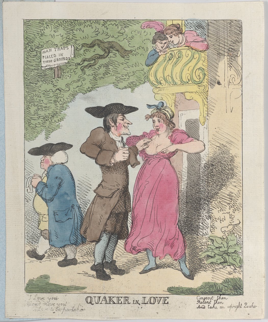Zamilovaný kvaker, 1815., 1815. od Thomas Rowlandson