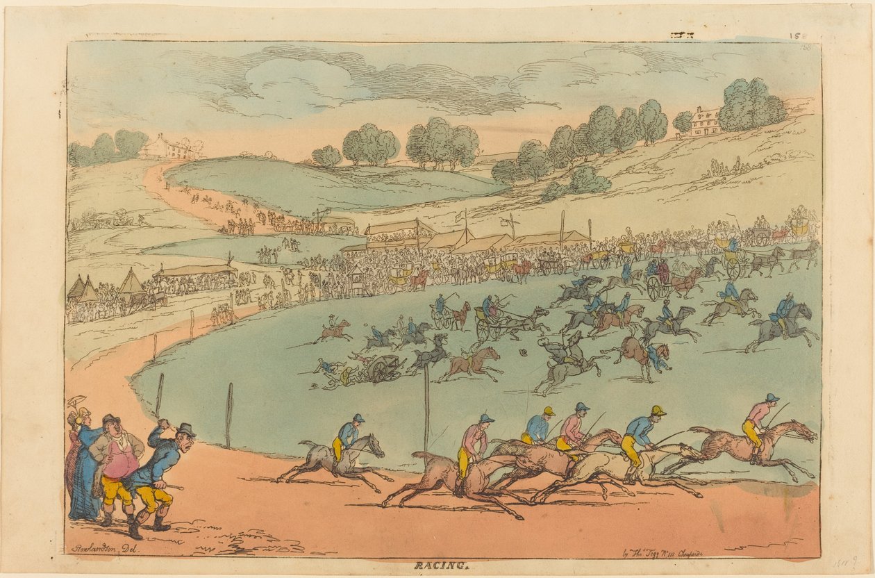 Závodění od Thomas Rowlandson
