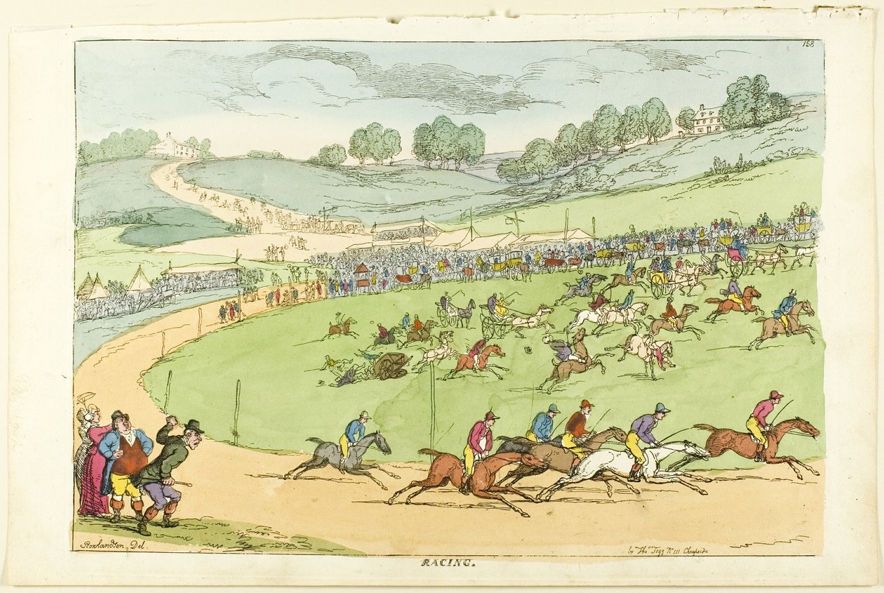 Závodění od Thomas Rowlandson
